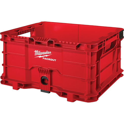 Packout Crate, 15-2/5" x 18-3/5" x 9-9/10", Red Helyx Safety & Industrial Supplies
