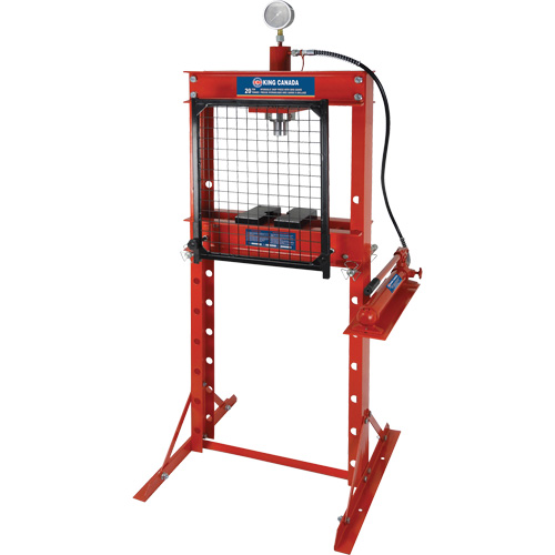 Hydraulic Shop Press with Grid Guard, 20 tons Capacity Helyx Safety & Industrial Supplies