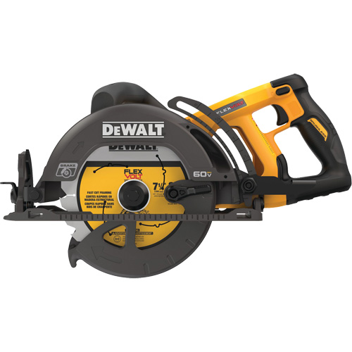 FlexVolt&reg; Worm Drive Style Saw (Tool Only), 7-1/4", 60 V Helyx Safety & Industrial Supplies