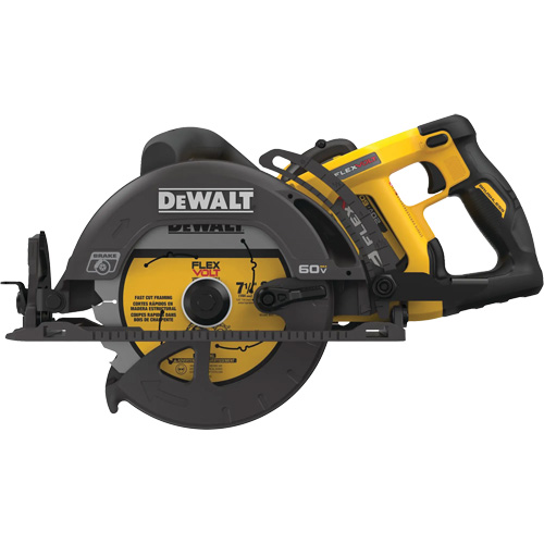 FlexVolt&reg; Worm Drive Style Saw Kit, 7-1/4", 60 V Helyx Safety & Industrial Supplies