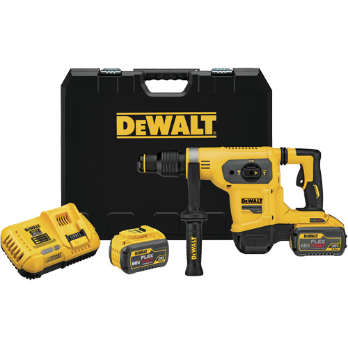 FlexVolt&reg; SDS-Max Combination Hammer Kit, 60 V, 1-9/16", 4.4 ft-lbs, 540 RPM Helyx Safety & Industrial Supplies