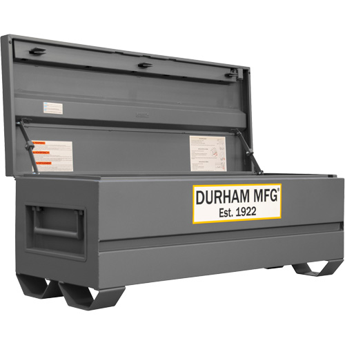 Boîte de rangement pour le chantier, 60" x 24" x 22-3/4", Acier, Gris Helyx Safety & Industrial Supplies