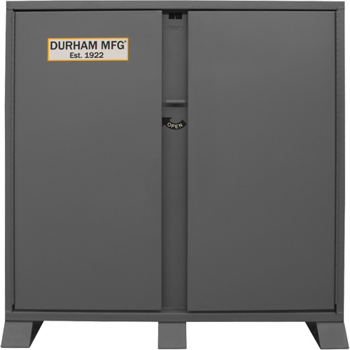 Armoire de rangement avec tablettes pour le chantier, Acier, 47,5 pi³, Gris Helyx Safety & Industrial Supplies