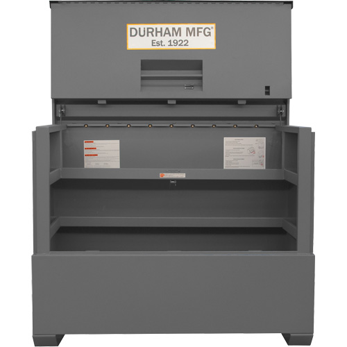 Piano Style Jobsite Storage Box, 60-1/2" W x 34-3/4" D x 49-3/8" H, Grey Helyx Safety & Industrial Supplies