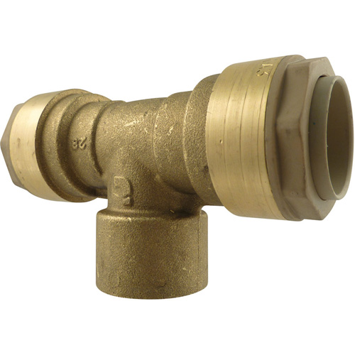 Raccord de tuyau d'air en T Quickline, Laiton, 1/2" Helyx Safety & Industrial Supplies