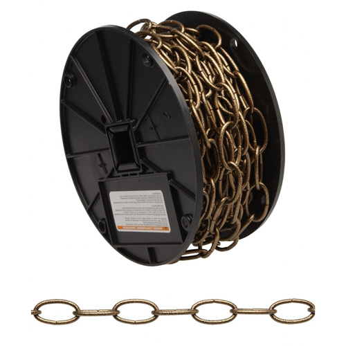 Chaîne d&eacute;corative, Acier au carbone, #10 x 60' (18,3 m) l, Charge d'utilisation 35 lb (0,0175 tonne) Helyx Safety & Industrial Supplies