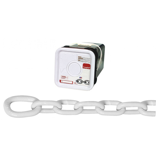 System 3 Anchor Lead Proof Coil Chain, Low Carbon Steel, 5/16" x 75' (22.9 m) L, Grade 30, 1900 lbs. (0.95 tons) Load Capacity Helyx Safety & Industrial Supplies