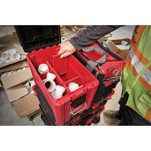 Packout Compact Tool Box, 10" x 16-1/5" x 13", Black/Red Helyx Safety & Industrial Supplies