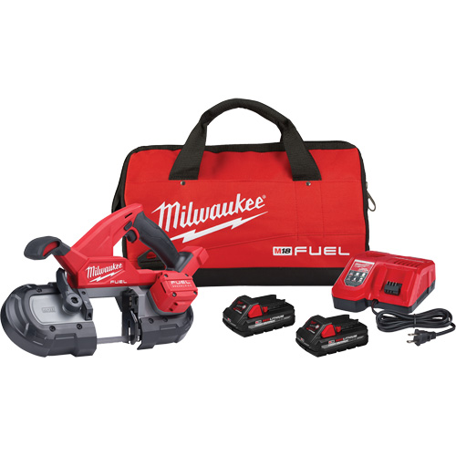 M18 Fuel Compact Band Saw Kit, 18 V, 3-1/4" Capacity Helyx Safety & Industrial Supplies