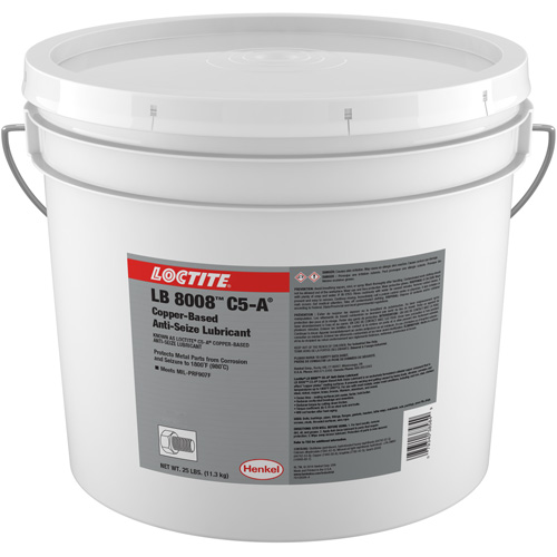 LB 8008 C5-A Copper Anti-Seize Lubricant, 25 lbs., Pail, 1800°F (982°C) Max Temp. Helyx Safety & Industrial Supplies