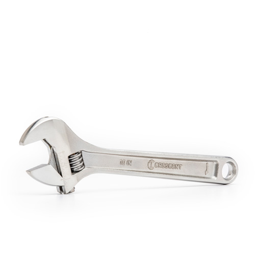 Adjustable Wrench - Boxed, 10" L, 1-5/16"/34 mm Max Width, Chrome Helyx Safety & Industrial Supplies