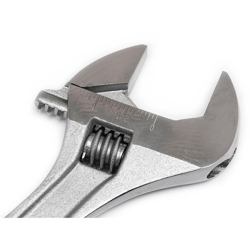 Adjustable Wrench - Boxed, 10" L, 1-5/16"/34 mm Max Width, Chrome Helyx Safety & Industrial Supplies