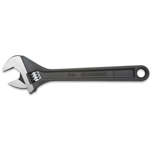Adjustable Wrench, 4" L, 1/2" Max Width, Black Oxide Helyx Safety & Industrial Supplies