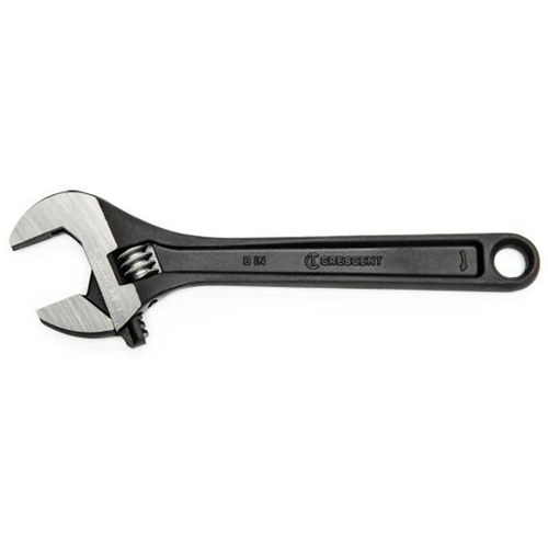 Adjustable Wrench, 8" L, 1-1/8" Max Width, Black Oxide Helyx Safety & Industrial Supplies