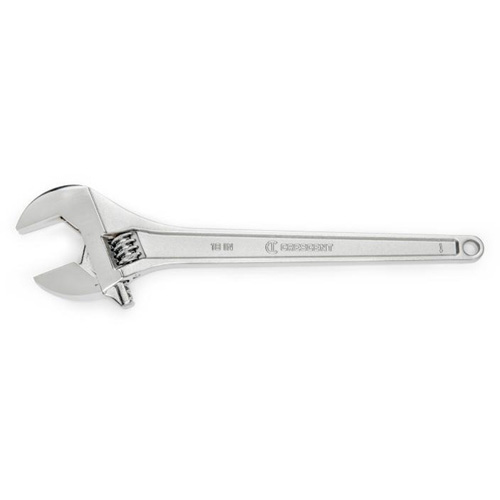 Adjustable Wrench, 18" L, 2-1/16" Max Width, Chrome Helyx Safety & Industrial Supplies