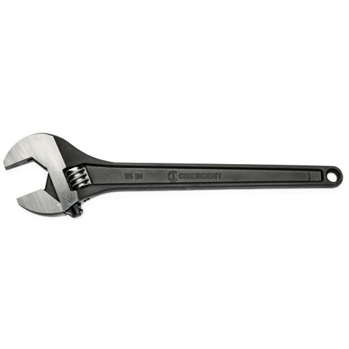 Adjustable Wrench, 15" L, 1-2/3" Max Width, Black Helyx Safety & Industrial Supplies