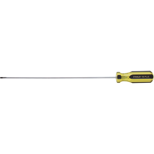 100 PLUS&reg; Extra-Light Cabinet Tip Screwdriver, 1/8" Tip, Round, 6-5/8" L, Plastic Handle Helyx Safety & Industrial Supplies
