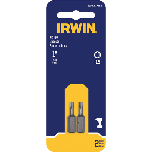 Insert Bits, Torx, T-15, 1/4" Drive Helyx Safety & Industrial Supplies