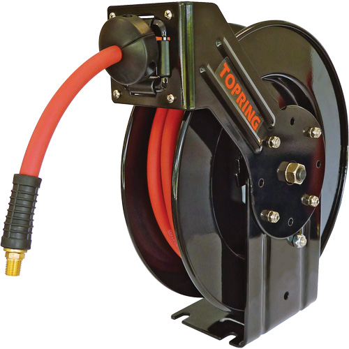 Topreel/Airflex Hose Reel, Air/Water, 3/8" x 65', Single Hose, 250 PSI Helyx Safety & Industrial Supplies
