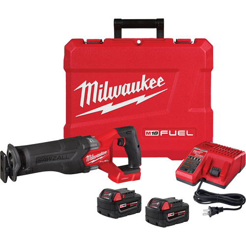 Trousse de scie alternative M18 Fuel Sawzall, 18 V, Lithium-ion Bloc-pile, 3000 coups/min Helyx Safety & Industrial Supplies
