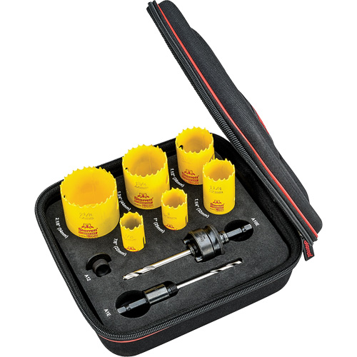 Ensemble de scies-cloche &agrave; coupe profonde, 9 morcea Helyx Safety & Industrial Supplies