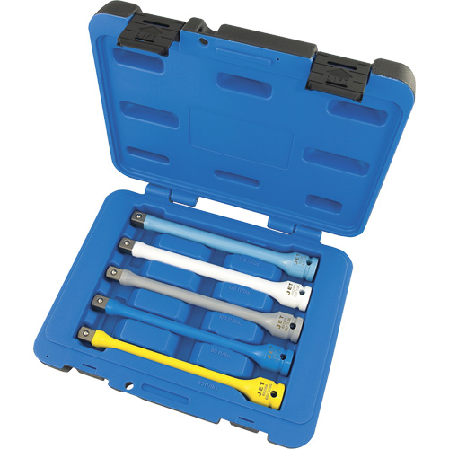 JTLE-5S Torque Limiting Impact Extension Set, 1/2" Drive, 65 ft-lbs./80 ft-lbs./100 ft-lbs./120 ft-lbs./140 ft-lbs. Torque, Multiple Helyx Safety & Industrial Supplies
