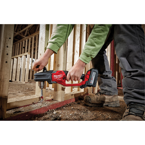M18 Fuel Hole Hawg&reg; Right Angle Drill (Tool Only), 18 V, 1/2" Chuck, Lithium-Ion Helyx Safety & Industrial Supplies