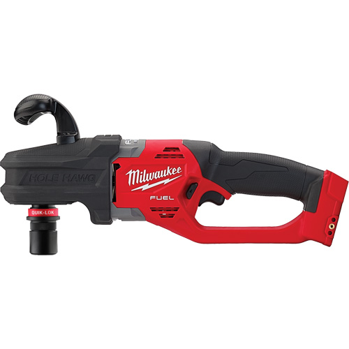 M18 Fuel Hole Hawg&reg; Right Angle Drill with Quik-Lok Chuck (Tool Only), 18 V, Lithium-Ion Helyx Safety & Industrial Supplies