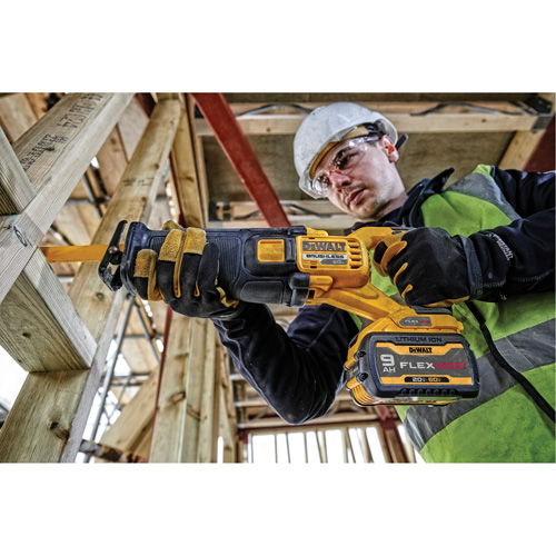 Scie alternative sans balai Max FlexVolt (outil seulement), 60 V, Lithium-ion Bloc-pile, 0-3000 coups/min Helyx Safety & Industrial Supplies