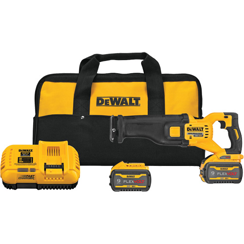 FlexVolt&reg; Max Brushless Reciprocating Saw Kit, 60 V, Lithium-Ion Battery, 0-3000 SPM Helyx Safety & Industrial Supplies