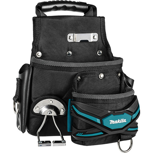 Pochette tout usage pour couvreur TH3, Porte-outil multiple, Cuir/Polyester/Polypropyl&egrave;ne, 2 Poches Helyx Safety & Industrial Supplies