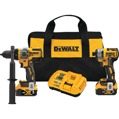 Max* Brushless Cordless Hammer Drill/Driver with Flexvolt Advantage & XR&reg; Impact Driver Kit, Lithium-Ion, 20 V Helyx Safety & Industrial Supplies