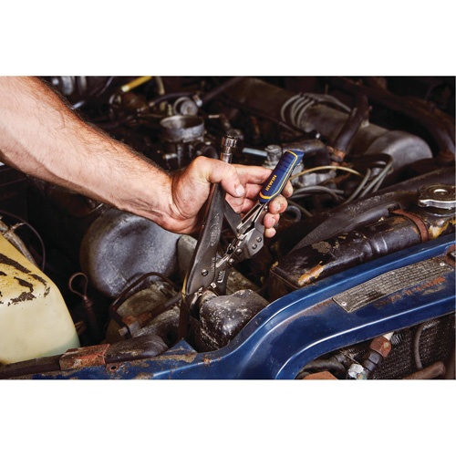 Vise-Grip&reg; Fast Release 10WR Locking Pliers with Wire Cutter, 10" Length, Curved Jaw Helyx Safety & Industrial Supplies
