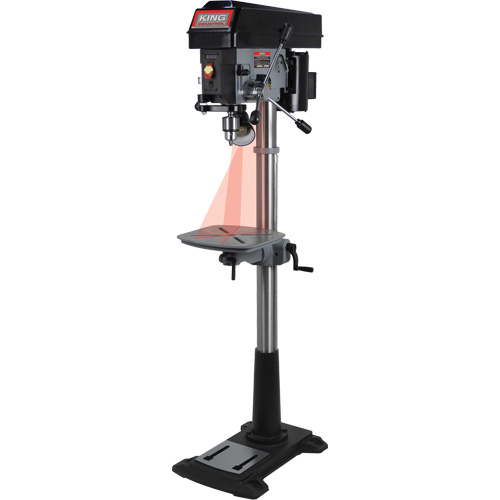 Variable Speed Drill Press, 15", 5/8" Chuck, 3300 RPM Helyx Safety & Industrial Supplies