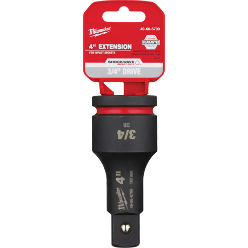 Shockwave Impact Duty Socket Extension, Impact, 3/4" Drive, 4" L Helyx Safety & Industrial Supplies