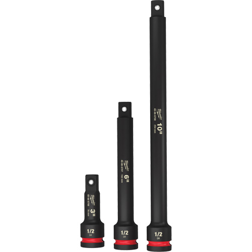 Jeu de rallonges pour douilles Shockwave Impact-Duty, Chocs, Prise 1/2", 3"/6"/10" lo Helyx Safety & Industrial Supplies