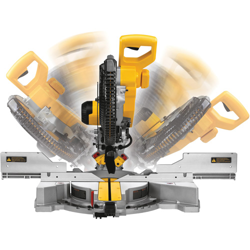 Scie &agrave; onglets combin&eacute;s coulissante &agrave; double biseau, 12", 15 A, 120 V Helyx Safety & Industrial Supplies