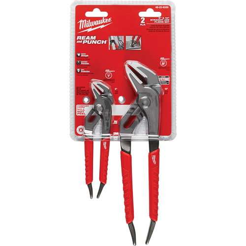 Jeu de pinces &agrave; m&acirc;choires droites 6" et 10" &agrave; prise Comfort Grip, 2 Morceaux Helyx Safety & Industrial Supplies
