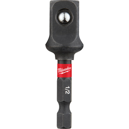 Shockwave Impact Socket Adapter, 1/4" Drive Size, 1/2" Male Size, Ball, 2" L Helyx Safety & Industrial Supplies