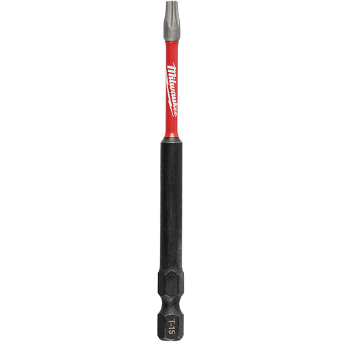 Shockwave Impact Duty Screwdriver Bit, Torx, T-15 Tip, 1/4" Drive Size, 3-1/2" Length Helyx Safety & Industrial Supplies