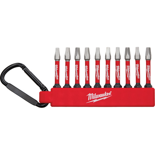Jeu dembouts pour tournevis &agrave; chocs Shockwave, Carr&eacute;e, #2, Prise 1/4" Helyx Safety & Industrial Supplies