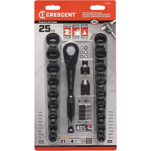 Ensemble d'outils pour m&eacute;canicien, 25 Mcx, Prise de 3/8" Helyx Safety & Industrial Supplies