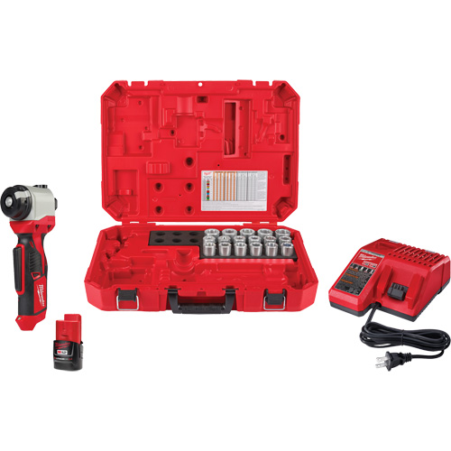 Trousse de pince &agrave; d&eacute;nuder M12 avec 17 bagues en cuivre THHN/XHHW Helyx Safety & Industrial Supplies