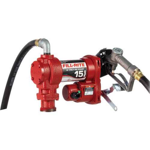 Heavy-Duty Fuel Transfer Pump with Manual Nozzle Helyx Safety & Industrial Supplies