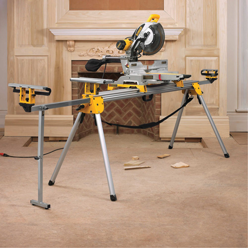 Double Bevel Sliding Compound Mitre Saw with Stand Helyx Safety & Industrial Supplies