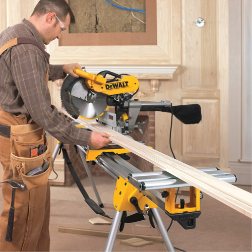 Double Bevel Sliding Compound Mitre Saw with Stand Helyx Safety & Industrial Supplies