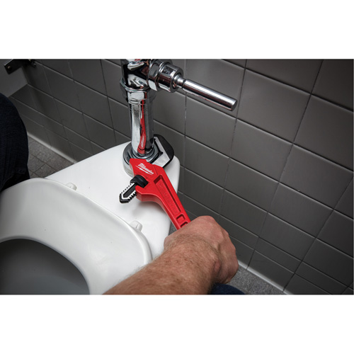 Steel Offset Hex Pipe Wrench, 2-5/8" Jaw Capacity, 10-1/2" Long, Powder Coated Finish, Ergonomic Handle Helyx Safety & Industrial Supplies