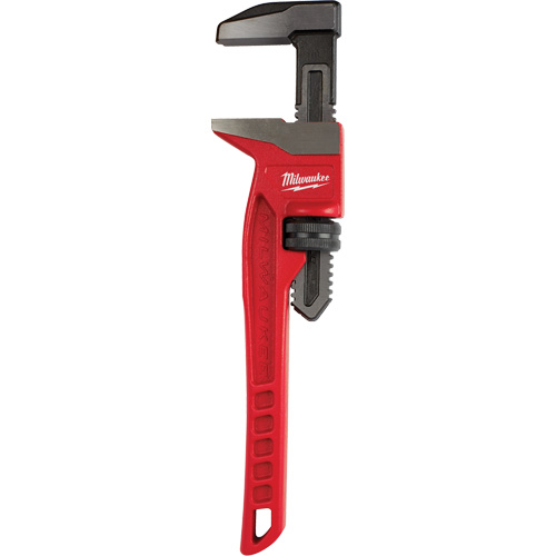 Smooth Jaw Pipe Wrench, 2-5/8" Jaw Capacity, 12" Long, Powder Coated Finish, Ergonomic Handle Helyx Safety & Industrial Supplies