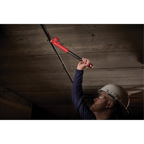Cheater Adaptable Pipe Wrench, 2-1/2" Jaw Capacity, 18"/24"/10" Long, Powder Coated Finish, Ergonomic Handle Helyx Safety & Industrial Supplies