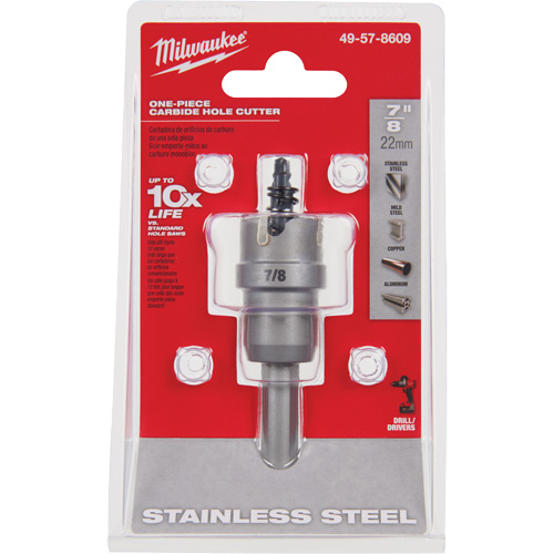 Scies-cloches au carbure monobloc, 7/8", Profondeur de la coupe de 3/16" Helyx Safety & Industrial Supplies